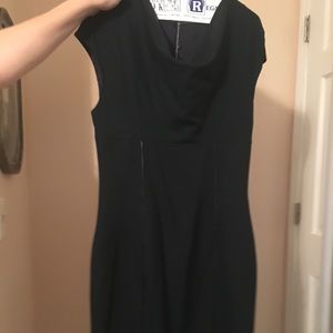 Like new Tahari bottle green wool sheath